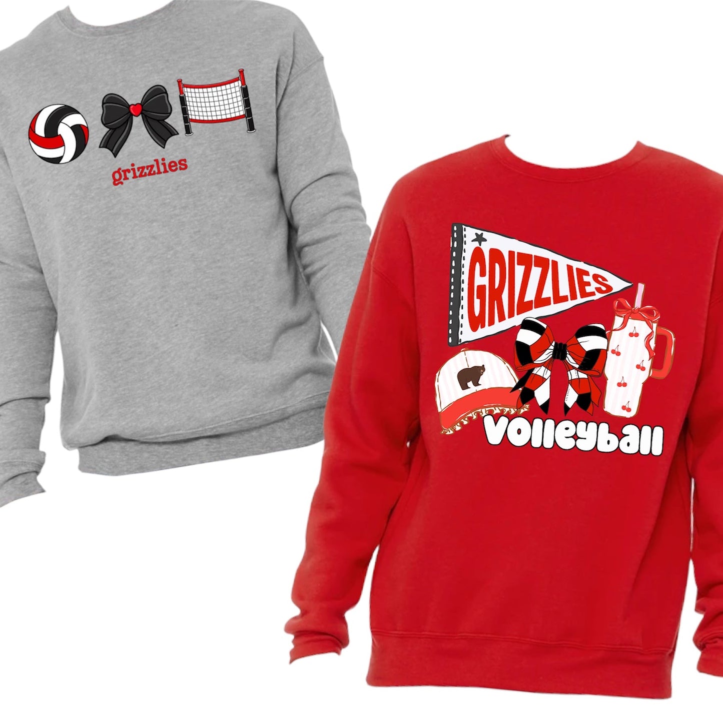 St. Gabriel Grizzlies VOLLEYBALL TEAM Crewneck {Adult}