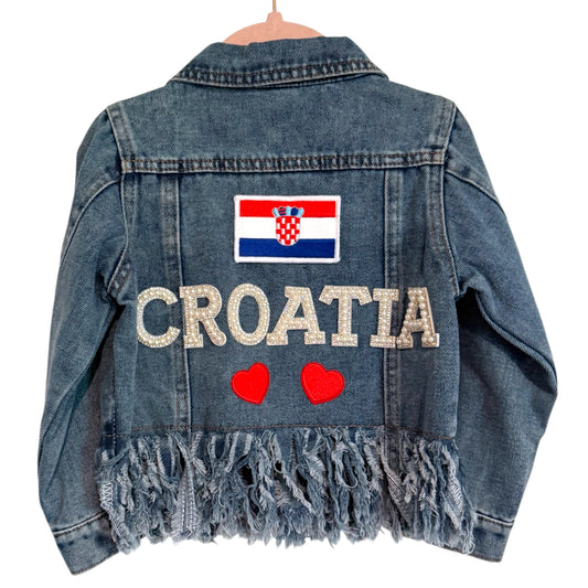 Toddler Croatia Fringe Jean Jacket {𝟣𝟪－𝟤𝟦𝗆}