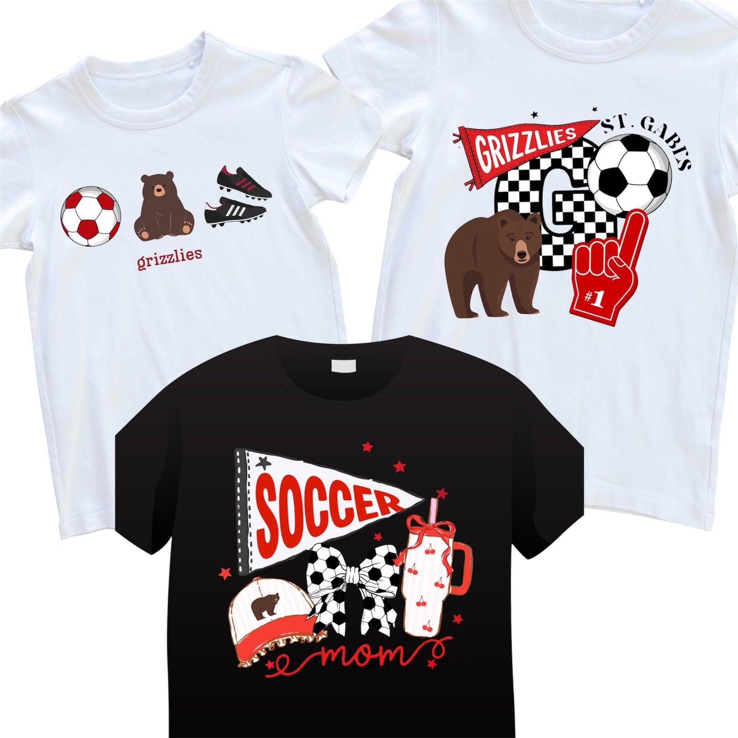 St. Gabriel Grizzlies SOCCER T-Shirt (Youth + Adult)
