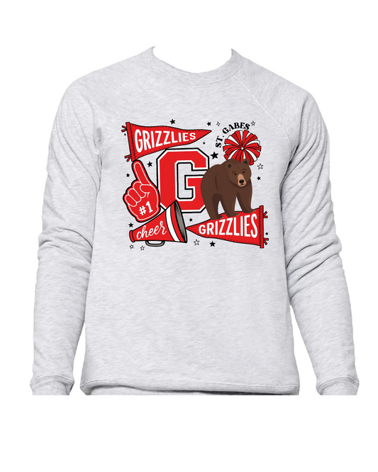 St. Gabriel Grizzlies CHEER Crewneck {Youth} - 2025