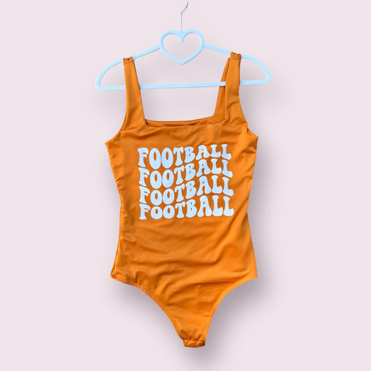 Orange Football Bodysuit