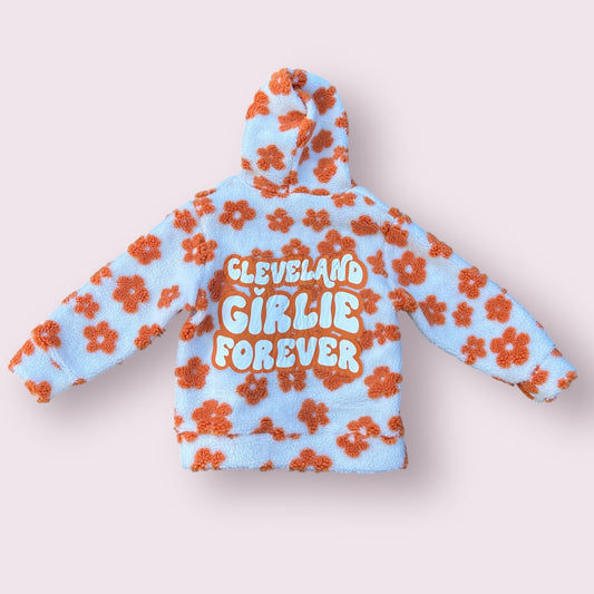 Cleveland Girlie Flower Sherpa Jacket