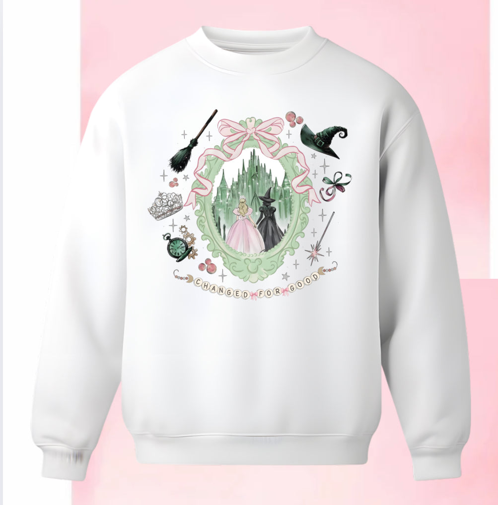 Wicked Crews & Tees! 💚🩷 🫧⋆｡˚ 🪄