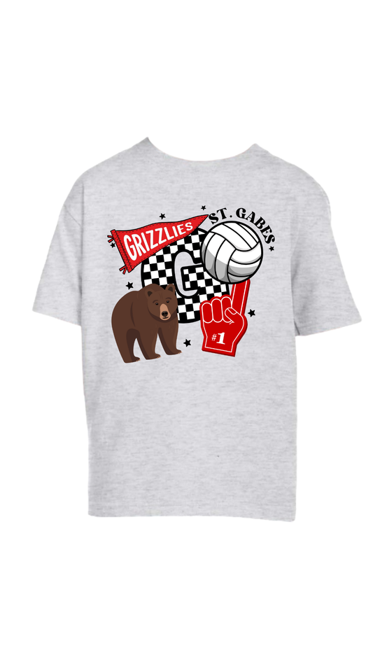 St. Gabriel Grizzlies VOLLEYBALL T-Shirt {Youth-Adult}