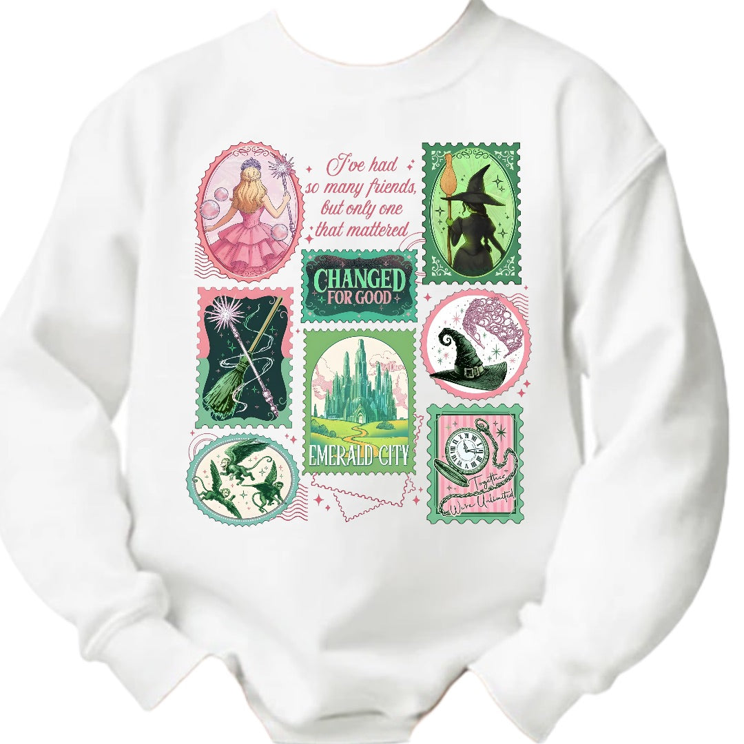 Wicked Crews & Tees! 💚🩷 🫧⋆｡˚ 🪄