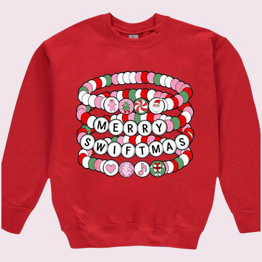 Merry Swiftmas Crewneck ~ Red