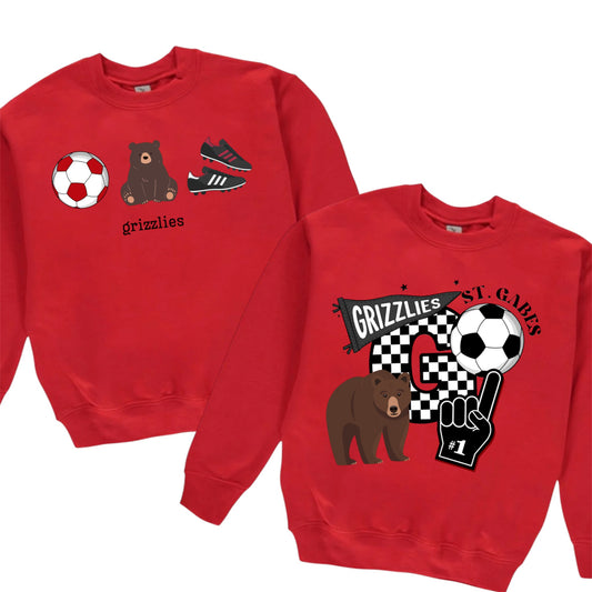 St. Gabriel Grizzlies SOCCER ⚽️ Crewneck {YOUTH}
