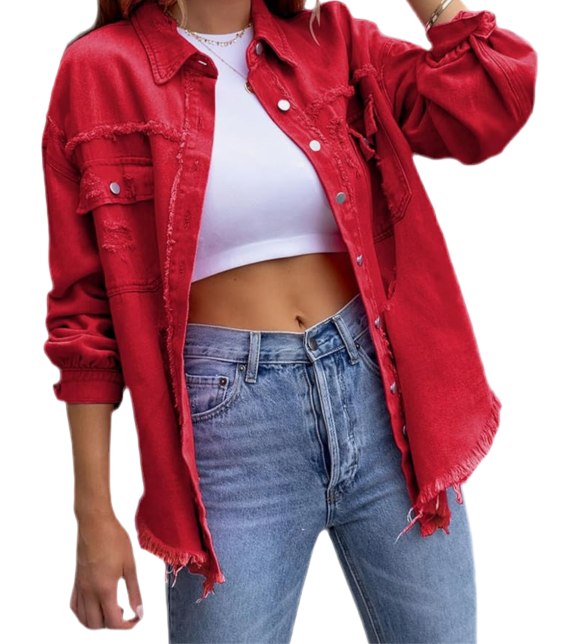 RED JEAN JACKET