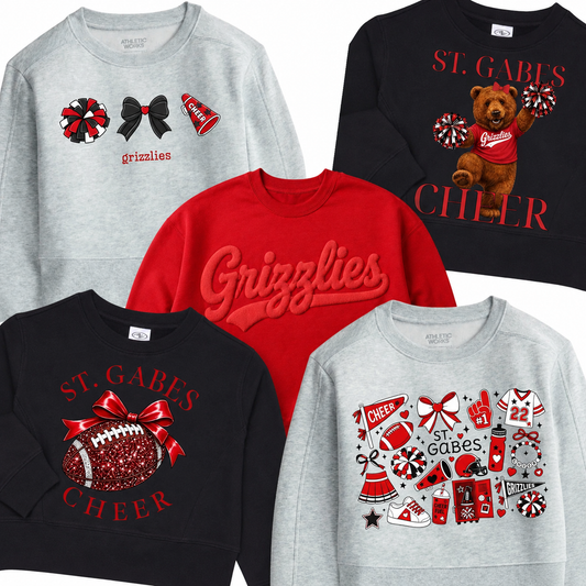 St. Gabriel Grizzlies CHEER TEAM Crewneck {YOUTH}