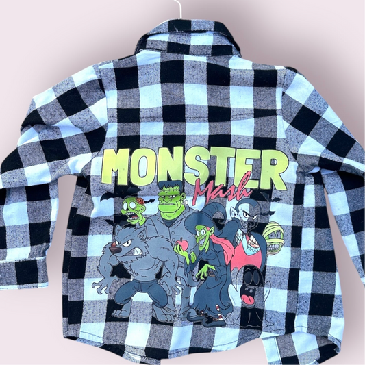 Halloween Monster Mash Flannel