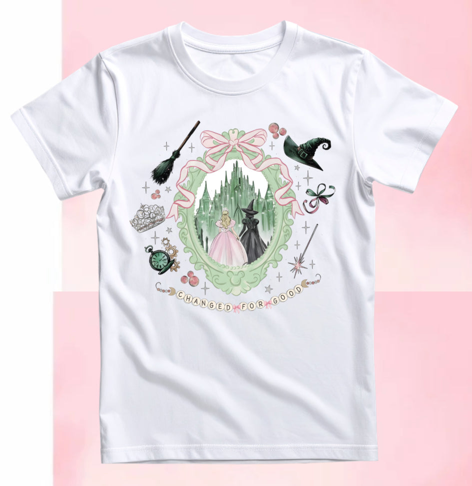 Wicked Crews & Tees! 💚🩷 🫧⋆｡˚ 🪄