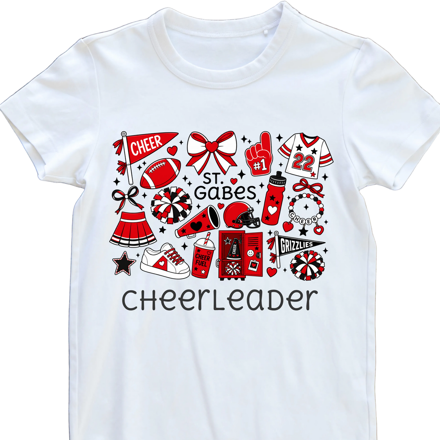 St. Gabriel Grizzlies CHEER 📣 TEAM T-Shirt (Youth + Adult)