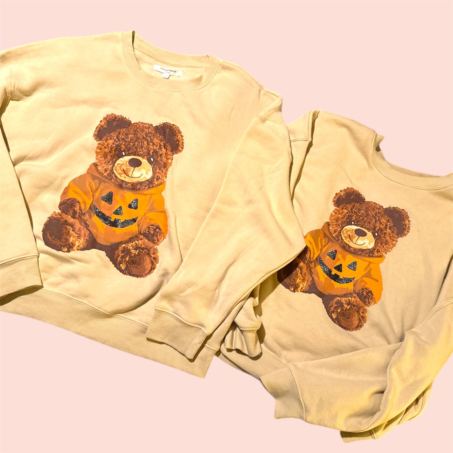 Pumpkin Teddy Bear Crewneck (adult)