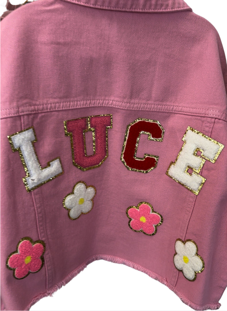 Luce Pink Jean Jacket