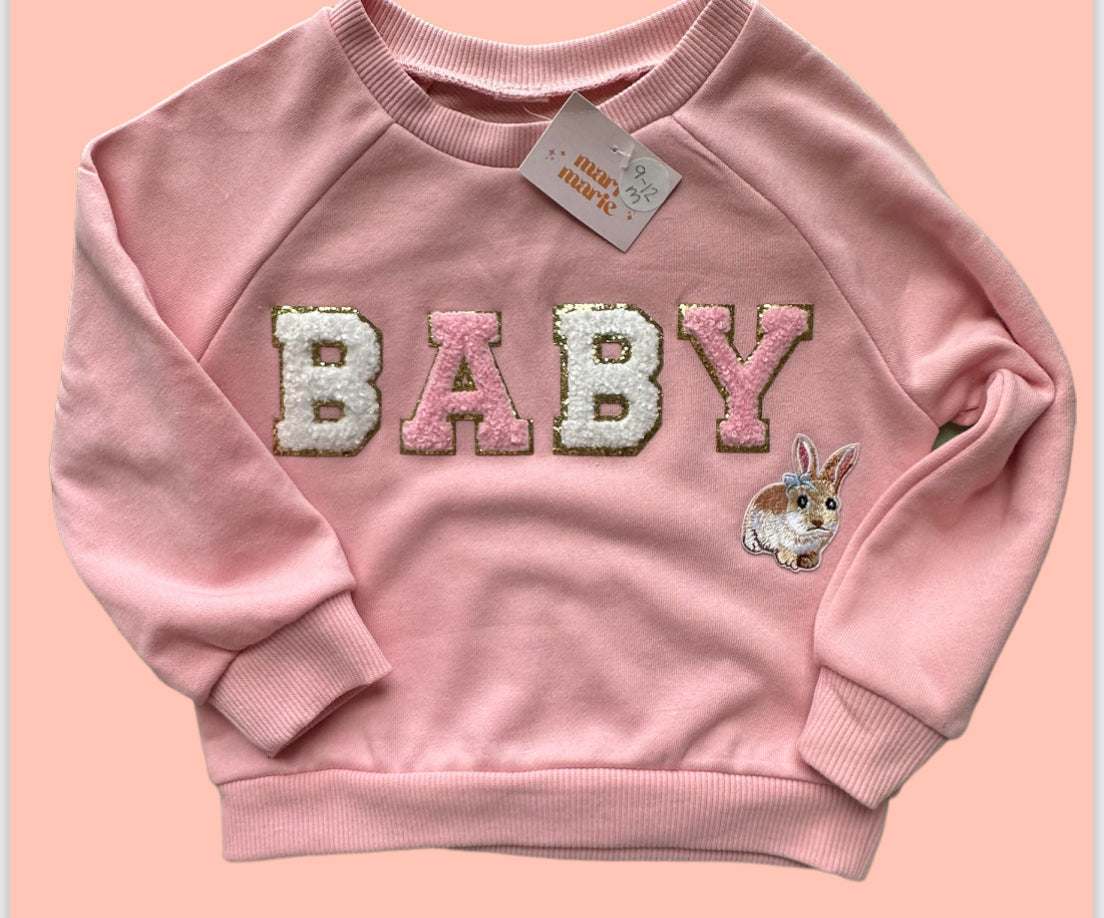 Baby Bunny Crewneck 9-12m