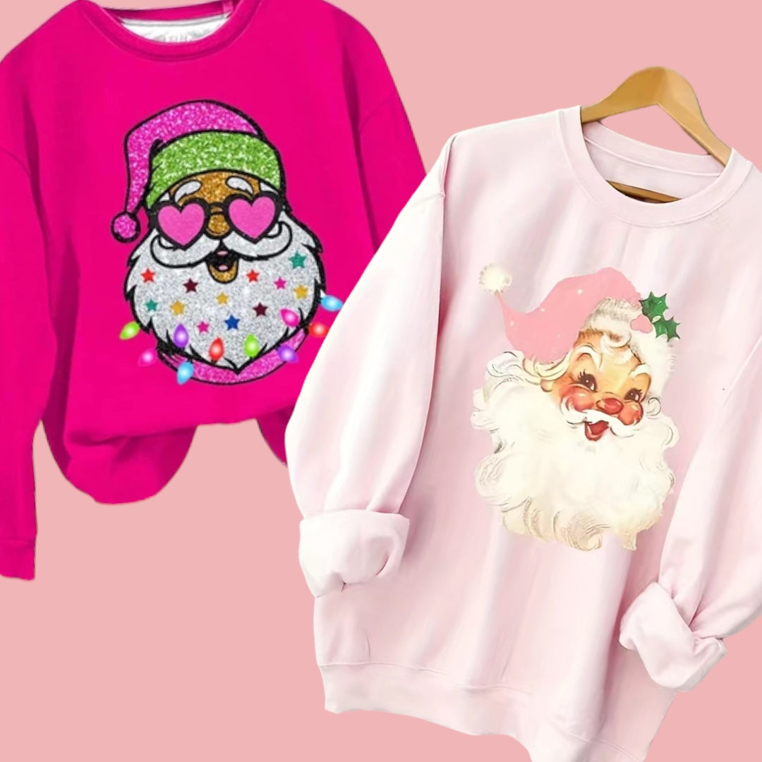 Pink Santa Crewneck