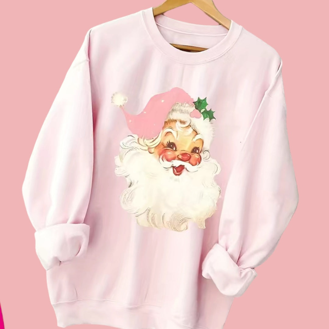 Pink Santa Crewneck