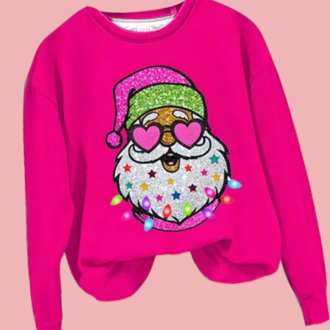 Pink Santa Crewneck