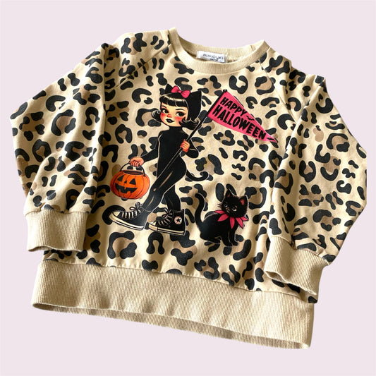 Halloween Cat Girl Crewneck