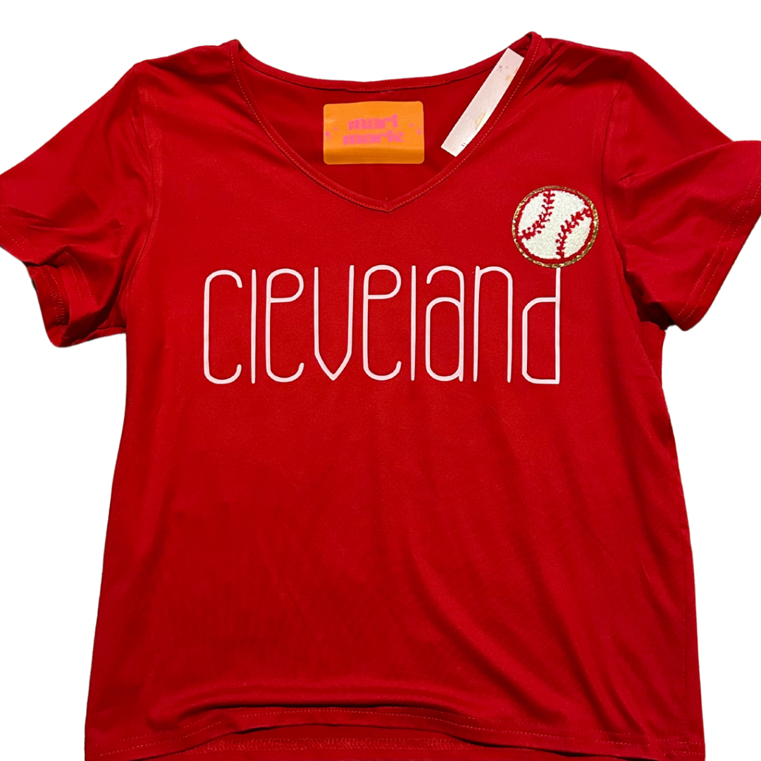 WOMEN’S CLEVELAND BASEBALL T-SHIRT