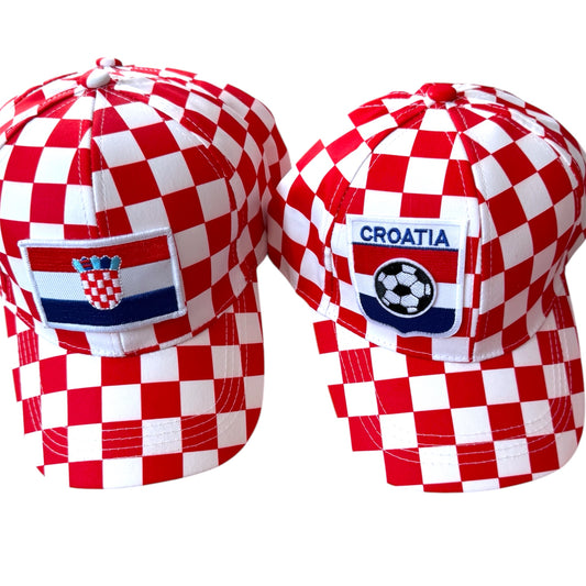 Croatia Soccer Hats