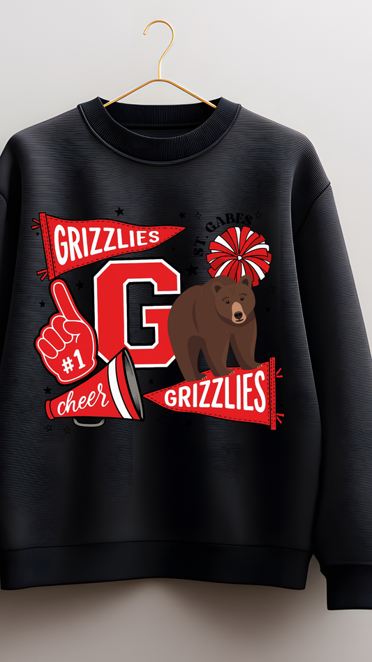 St. Gabriel Grizzlies CHEER TEAM Crewneck