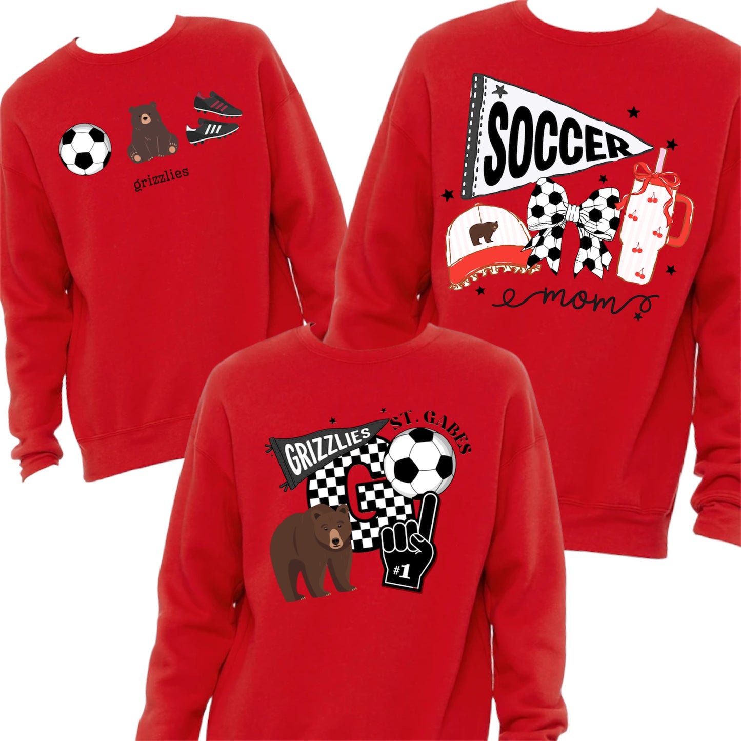 St. Gabriel Grizzlies SOCCER ⚽️ Crewneck {Adult}