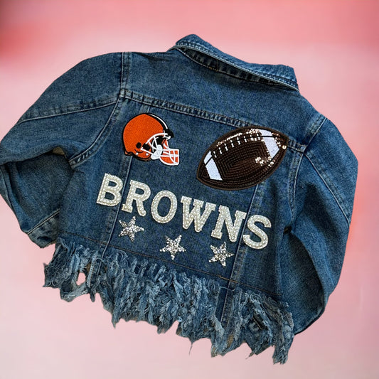 Browns Jean Jacket - {Pre-Made} 4/5T